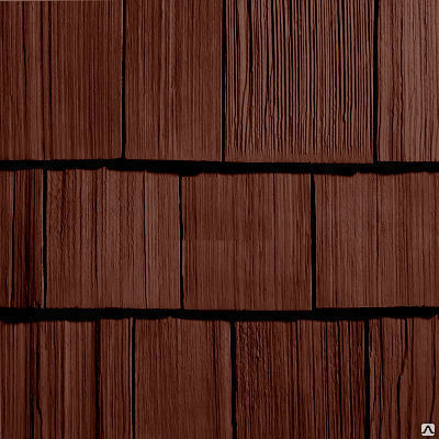 Фасадная панель Nailite Необработанный Кедр Прибрежный коричневый