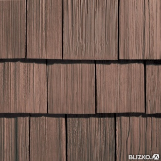 Фасадная панель Nailite Обработанный Кедр Прибрежный коричневый
