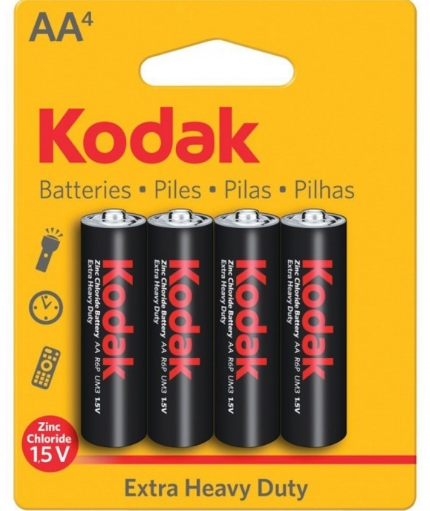 Батарейка Kodak Ехtra Heavy Duty R06 пальчиковая 4 штуки