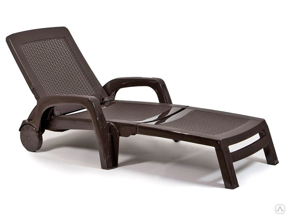 Шезлонг складной B:RATTAN MIAMI белый, цена в Симферополе от компании ...