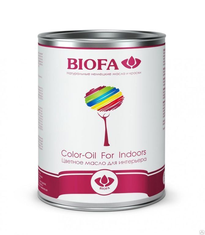 Color-Oil For Indoors (Цветное масло для интерьера) (Biofa)