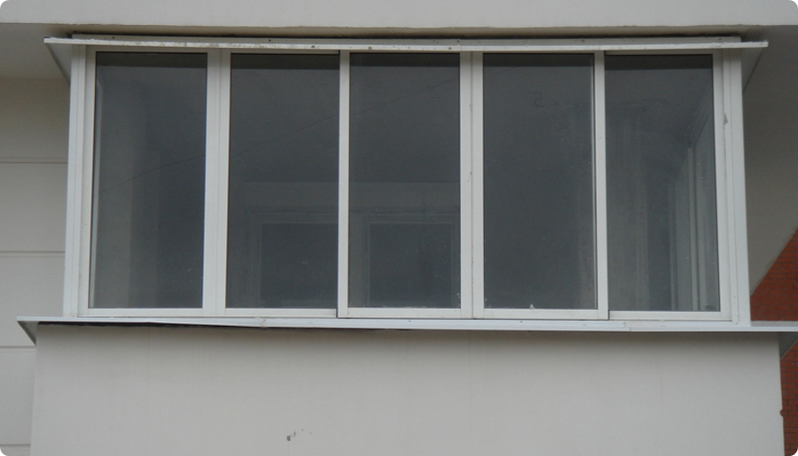 Окно алюминиевое остекление балконов