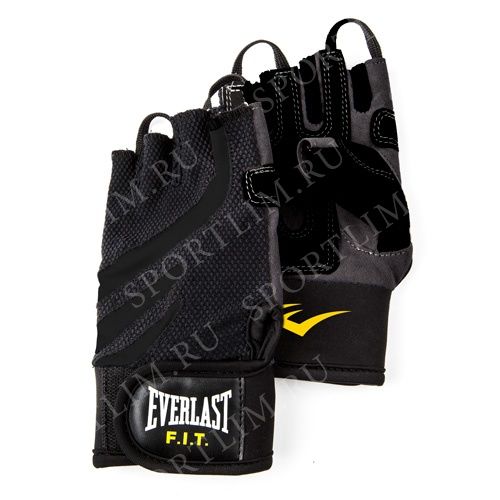 Перчатки для фитнеса FIT Weightlifting LXL черн/сер. (арт. P00000714) Everl
