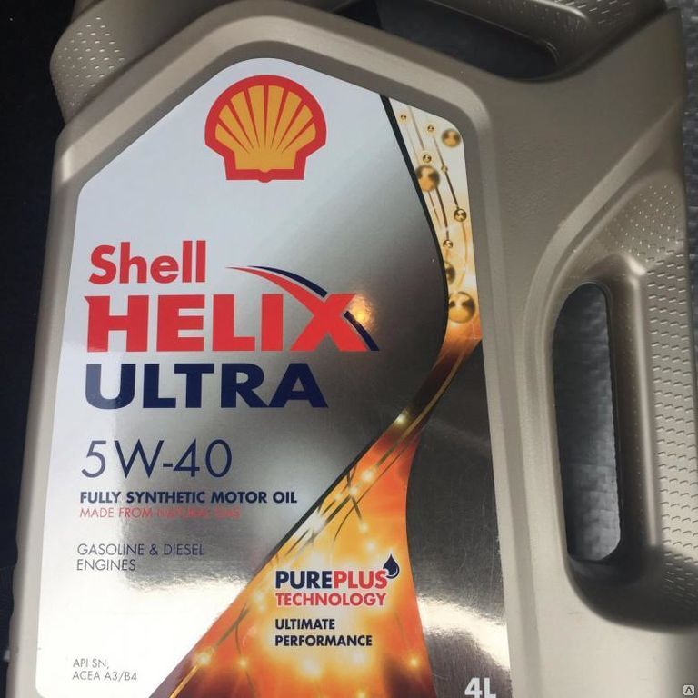 Масло моторное Shell Helix Ultra A3-B4 5W-40 (4л) Солярис