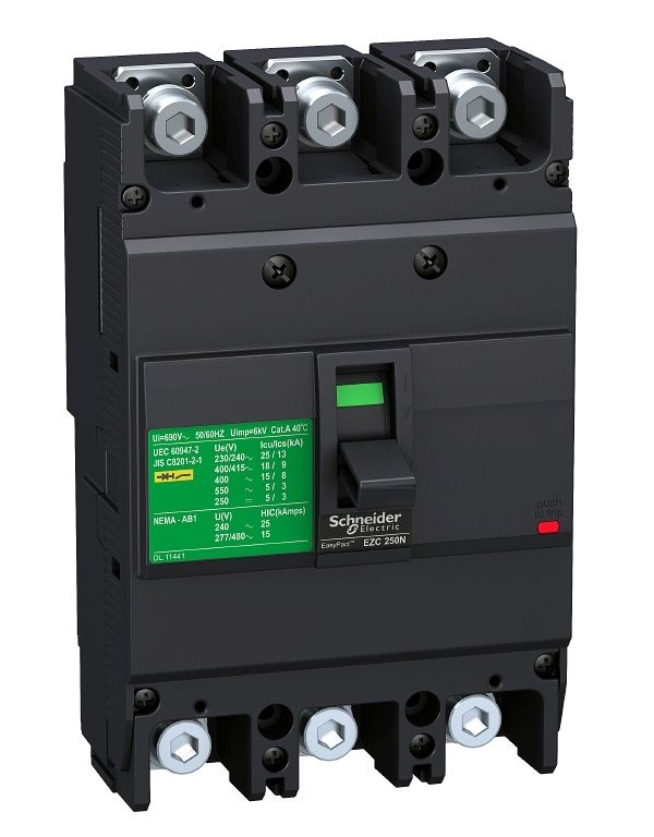 Выключатель автоматический 3п EZC 250N 125А 25кА Systeme Electric