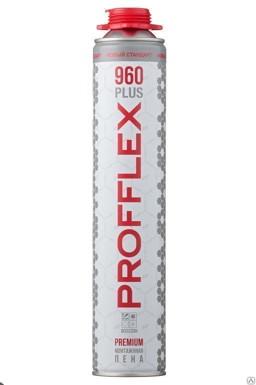Пена монтажная PROFFLEX 960 plus белый, 850мл