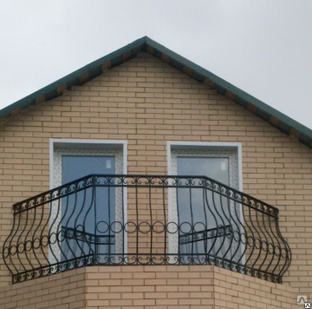 Изготовление ограждения на балкон с элементами ковки #1
