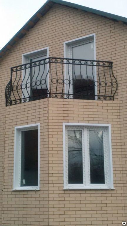 Изготовление ограждения на балкон с элементами ковки #3