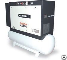 Винтовой воздушный масляный компрессор Tecom CS 75 10 D (1000 л/мин,10 атм)