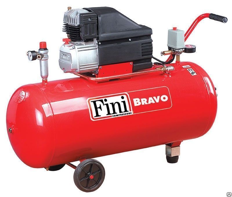 Поршневой воздушный масляный компрессор Fini BRAVO 402M (400л/мин,10атм)