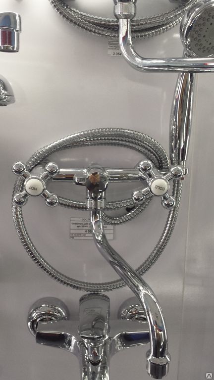 Смеситель для ванны "Тимо Aviator" арт. 0205Y CR (излив 35 см)