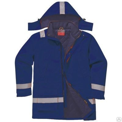 Куртка зимняя антистатичная огнеупорная синяя с СОП Portwest FR59