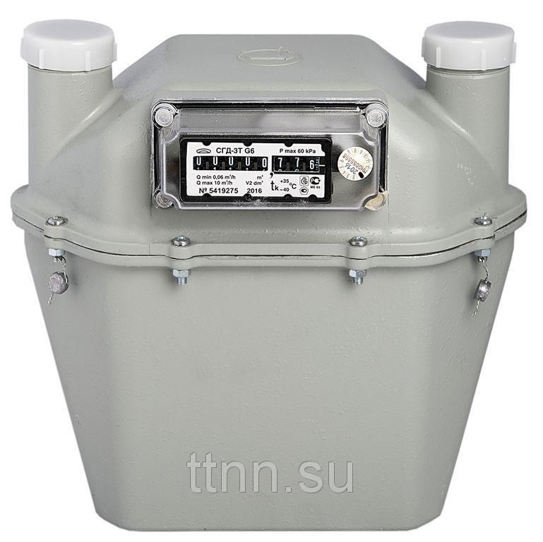 Счетчик газа G6 СГД-3Т-1 (200 мм) Правый с термокорректором Беломо Минск