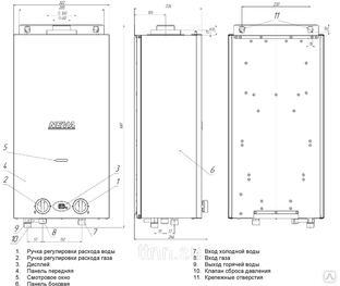 Нева 4510 размер дымохода газовая колонка