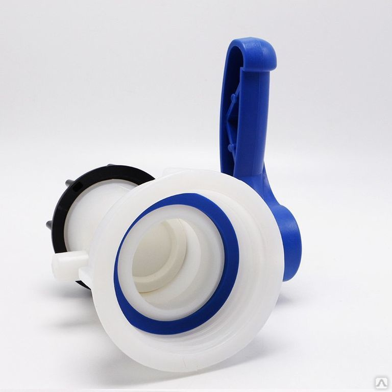 Кран DN50 типа баттерфляй из полиэтилена с цельнолитой втулкой с ...